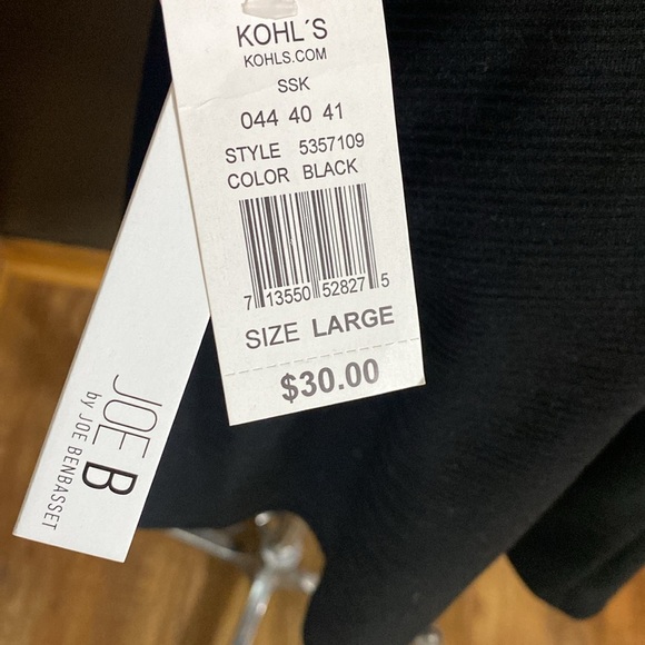 Joe B by Joe Benbasset black mini skirt size L NWT - Picture 3 of 4